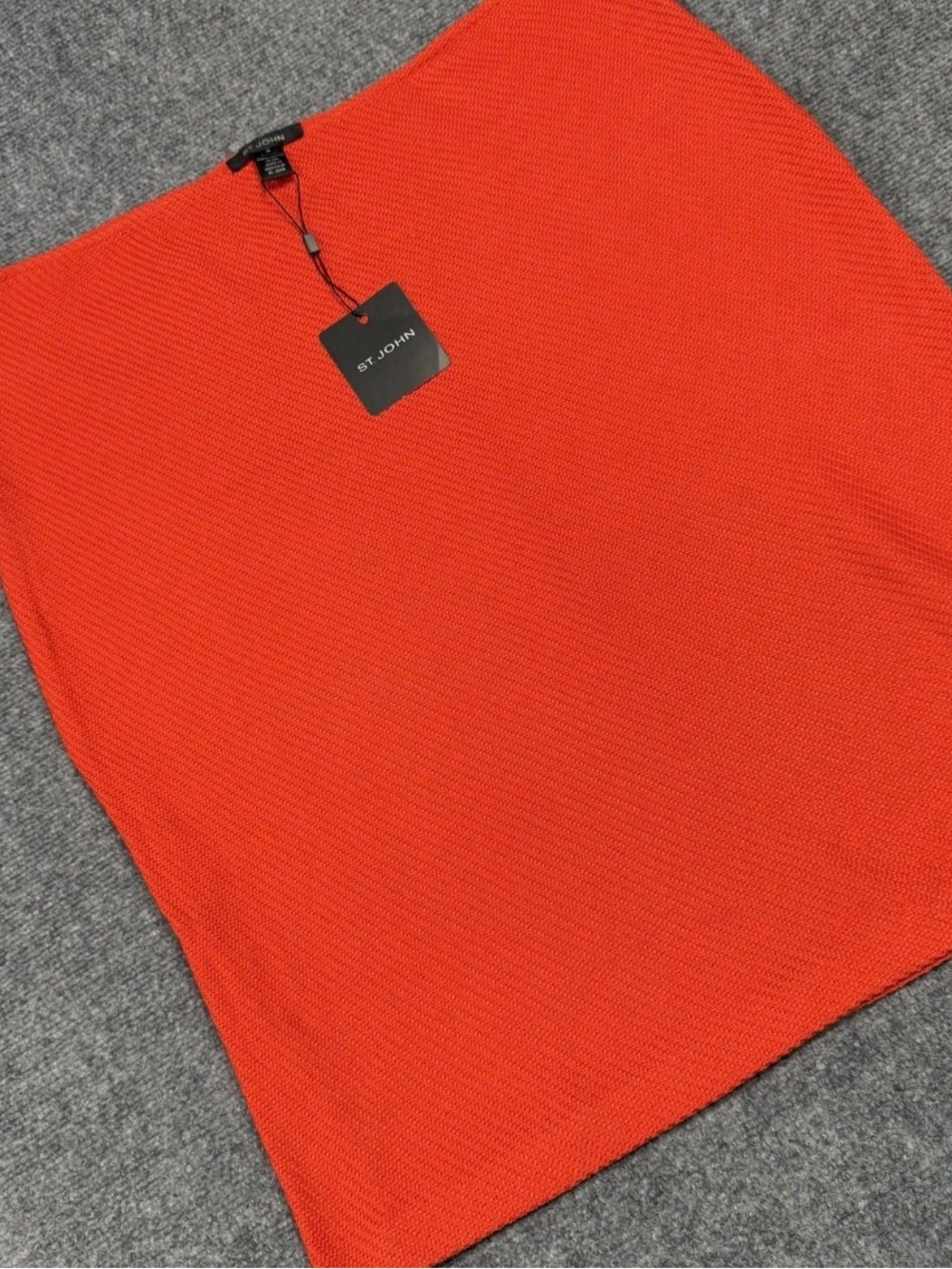 St John Knit Red Skirt NWT Sz 16